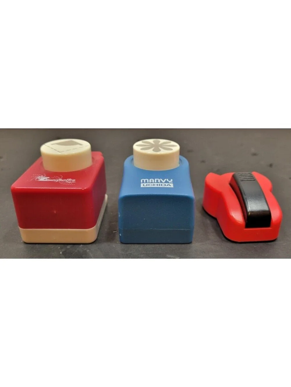Assorted Craft Supplies - Paper Punches, Roller Stamp & Crafting Pliers-Lot of 6